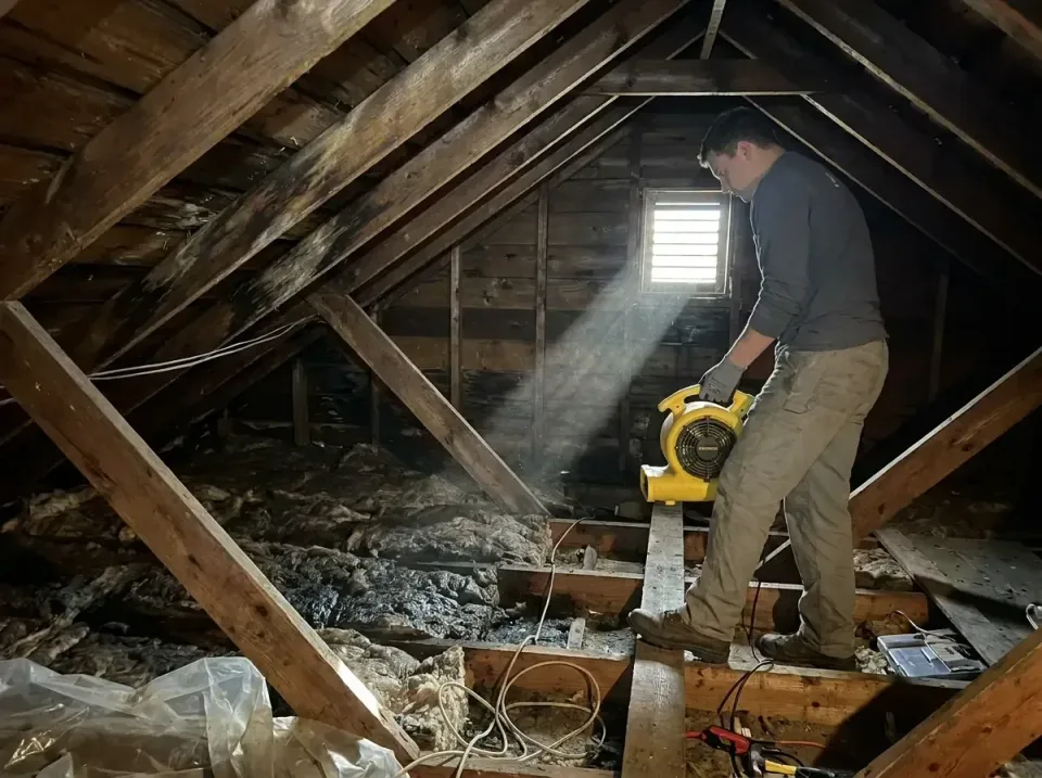 attic-water-damage-drying-proc-007 — frequently asked questions, Emergency Water Extraction & 24/7 Flood Response in Hillsbo…